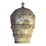French chateau carved wooden armourial