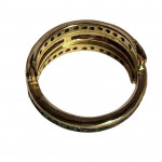 1930s 18ct gold night and day ring set