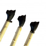 Set of three pug head writing tools