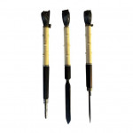 Set of three pug head writing tools