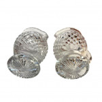 Pair of 19th century glass creamers