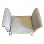 French style upholstered stool
