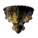 Pair of Japanned wall brackets