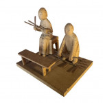 Collection of Chinese carved wood figures