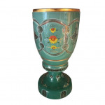 19th century Bohemian glass goblets