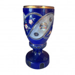 19th century Bohemian glass goblets