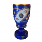 19th century Bohemian glass goblets