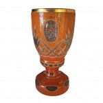 19th century Bohemian glass goblets