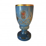 19th century Bohemian glass goblets