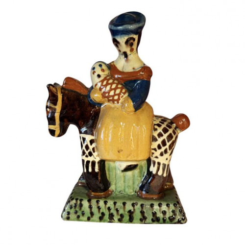 Soufflenheim pottery folk art figure