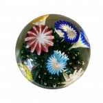 Murano trumpet flower paperweight