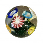 Murano trumpet flower paperweight
