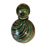 Venetian candy cane rose water bottle