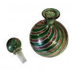 Venetian candy cane rose water bottle