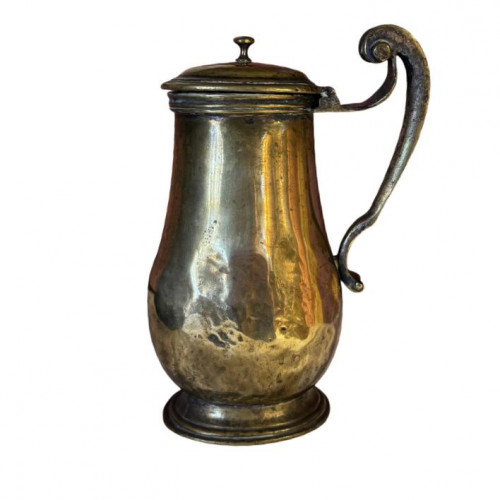 French brass hot water jug