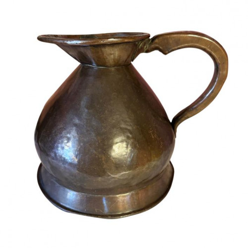 Victorian copper ale jug
