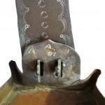 18th century whale oil rush lamp