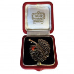 Cartier Paris (attrib.) 18ct gold leaf brooch