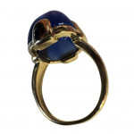 Cartier Paris (attrib.) 18ct yellow gold sapphire ring