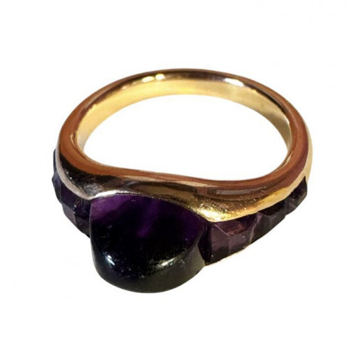 Cartier Paris (attrib.) 18ct rose gold amethyst ring