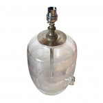 Glass brandy barrel table lamp