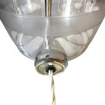 Glass brandy barrel table lamp
