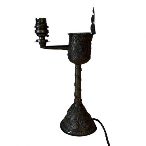 18th century oil lamp