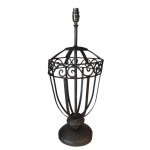 Iron urn-form table lamps.