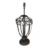 Iron urn-form table lamps.