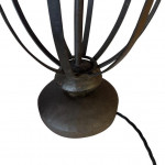 Iron urn-form table lamps.
