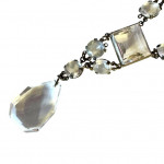 1920s crystal flapper necklace