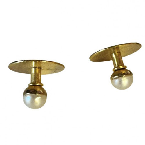Yellow gold dress studs