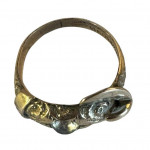 Victorian rose gold buckle ring