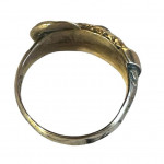 Victorian rose gold buckle ring
