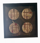 Complete set of Fornasetti 'Orchestra' coasters