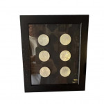 Framed mother of pearl gaming counters