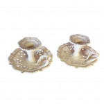 Pair of creamware chamber sticks