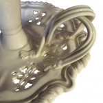 Pair of creamware chamber sticks