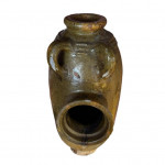 Large terracotta salt pig