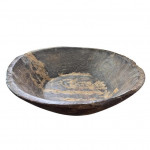 Large wooden dairy bowl
