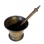 17th century bronze pestle & mortar