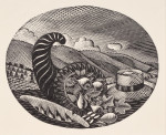 12 Eric Ravilious wood engravings from The Country Life Cookbook 1937
