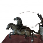Bronzed spelter charioteer
