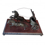 Bronzed spelter charioteer