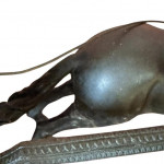 Bronzed spelter charioteer