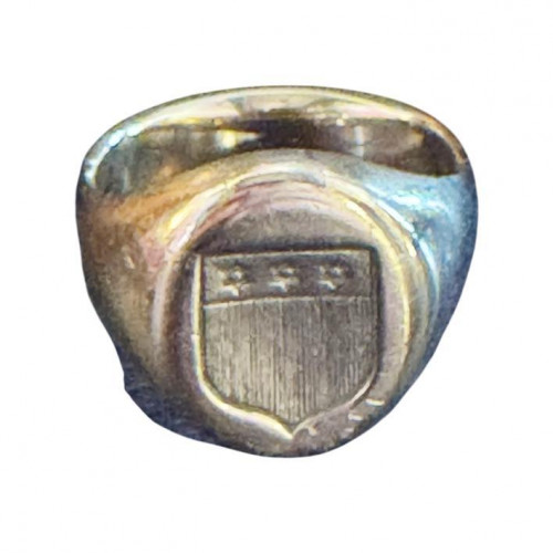 French 18ct gold signet ring