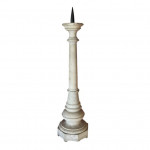 Pair of marble candlesticks