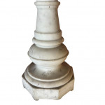 Pair of marble candlesticks