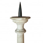 Pair of marble candlesticks