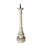 Pair of marble candlesticks